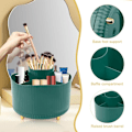Miniatyrbillede 2 af 4: Ccykxavert organizer 360° roterende makeup roterende roterende blyant opbevaring børster makeup 5 rum børster organisering organiserende organizer