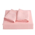 Miniatyrbild 1 av 5: Rosa Queen Size Överkast, Mjuk Queen Size Överkast Set Dubbelborstad Queen Size Överkast med Knappstängning, Täcke och Kudde