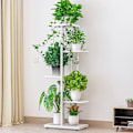 Miniatyrbillede 5 af 5: 5-etagers planteholder, stativ til potteplanter, stativ til potteplanter, frøplanteholder, stærk potteplanteholder, hvid