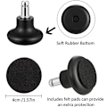 Miniatyrbillede 3 af 4: 5 Swivel Stole Universal Faste Ben Nagle Hjul Kontorstol Computerstol Fixator Fodstøtte Stum Stol Tilbehør