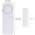 Miniatyrbild 4 av 5: Dörr- och fönsterlarm - Paket med 4 trådlösa inbrottslarm - Hemsäkerhet mot inbrott - Magnetisk funktion - 100 dB