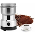 Miniatyrbilde 1 av 5: Elektrisk kaffekvern, nøtte- og kornkvern, matkvern i rustfritt stål, kaffekvern og elektrisk blenderkvern for kaffebønner, linfrø og