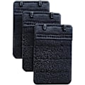 Miniatyrbillede 2 af 5: Sorte Damebh-Forlængere, 3-pak, Bløde og Komfortable, 2 Kroge, 6,1 cm x 3,8 cm