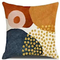 Miniatyrbild 2 av 5: Kuddfodral 45 x 45 cm Set om 4 Modern Dekor Estetisk Färgstark Abstrakt Geometrisk Minimalistisk Örngott för Soffa Heminredning (45x45cm)