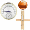 Miniatyrbild 1 av 5: Bastutermometer Hygrometer och Timglas, Betterlife 15 Minuters Timer 2 i 1 Basturum Termometer Hygrometer