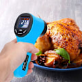 Miniatyrbillede 4 af 5: Bærbar kontaktfri termometer infrarød numerisk pyrometer akvarium LCD lasertermometer udendørs termometer industriel -50 ℃ - 550 ℃, orange