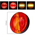 Miniatyrbillede 3 af 5: 2X 20 LED Baglygter 12/24V Bremseindikatorlampe IP65 Vandtæt Stoplys Til Lastbil Varebil Trailer Campingvogn RV ETC