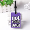 Miniatyrbilde 2 av 4: Bagasjelapper, 4 stk. bagasjelapper i PVC, bagasjelapper for reiser, koffertbagasjelapper, ID-lapper for visittkort, reisetilbehør (flerfarget)