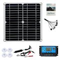 Pikkukuva 1 / 5: 12W Mono aurinkopaneeli aurinkosähkömoduuli 100A ohjain autoon asuntovaunuun kotiin puutarhaan akkulaturi - RWPanneau solaire