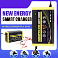 Miniatyrbild 4 av 5: Because Batteriladdare, 12V 6a Intelligent Reparationsladdning för Motorcyklar, Bilar, SUVar, Torrbatterier, Vattenbatterier, Blybatterier EU-kontakt