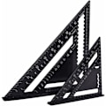 Miniatyrbilde 1 av 5: Multifunksjonell snekker 18cm og 30cm snekker, Aluminium metall trekant linjal stropp Trusquin Guide Ractor Vinkel 45 90 grader/Snekkerverktøy