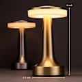 Miniatyrbilde 3 av 5: O'BRIGHT BORDLAMPE LAD BORDLAMPE LAD med berøringssensor, 3 lysstyrkenivåer, oppladbart batteri opptil 48 timer, nattlys for barnerom