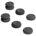Miniatyrbilde 1 av 5: 3 par (6 stk) kontrollerdeksler - svart, kompatibel med PS4/PS5 håndtak, CQC og FPS tommelfingerhåndtak kontrollhåndtak deksler, analog rockerdeksel