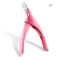 Miniatyrbild 1 av 4: Nagelklippare i rostfritt stål, premium justerbar, för nagelskönhetsdesign (rosa)