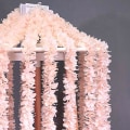 Miniatyrbillede 1 af 5: Pink-5 PCS Silke Stof Kirsebær Blomster Girlande + Plastik Vin Girlande 1m Lang Hængende Girlande til Hjem, Have, Bryllup, Fest og Stue