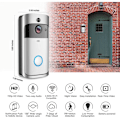 Miniatyrbild 3 av 5: 720p trådlös intelligent ringklocka, wifi-kamera, videotelefon, dubbelriktad ljudringklocka, stöd för infraröd mörkerseende, PIR-rörelsesensor, Android iOS