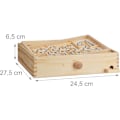 Miniatyrbillede 3 af 5: Trælabyrint Spil, med 2 Kugler, Færdighedslegetøj, Balance, Fra 3 År, XL Bakke