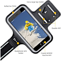 Miniatyrbilde 5 av 5: Sportsarmbånd, Universal Running Armband for iPhone 13/13 Pro/12/12 Pro/11/11 Pro/XR/X/8/7 Up to 6.1\" Justerbar forlengelsesrem Eco-Friendly Lycra