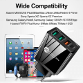 Miniatyrbillede 3 af 5: Standard 36W PD20W+2.4A 3USB 4A Europæisk Standard Mobiltelefon Oplader Multi-port Opladningshoved Adapter
