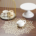 Pikkukuva 4 / 5: Kultainen pyöreä tabletti, vinyylinen kultainen tabletti häihin, illallisjuhliin, ravintolaan, hotelliin, 36 cm (6 kappaleen sarjat)