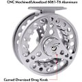 Miniatyrbillede 2 af 5: Fluefiskehjul i fuldmetal aluminiumlegering - 3/4 5/6 7/8 CNC-fabrik