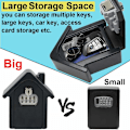 Miniatyrbild 2 av 5: Väggnyckelbox SECURCEED VÄGGBOX Med Digital Kod & Nödnycklar, Stor Nyckel SÄKER BOX Format Utomhus Nyckelskåp för Hem, Kontor, Fabrik, Garage (C