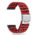 Miniatyrbild 2 av 3: Justerbart nylonflätad spänne smart armband 22mm integrerad justering (B3)(B3) lämplig för Garmin Huawei Samsung