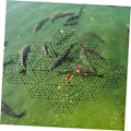 Miniatyrbilde 5 av 5: 20 stykker fiskefilet Beskyttende nettdeksel damsett for koi fisk beskyttende fisk for utendørs liten fiskedam