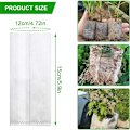 Miniatyrbillede 2 af 5: 300 non-woven planteposer - 12cm x 15cm, Biologisk nedbrydelige såposer, såpotter i stof, såposer til huller til hjemmehaver, til tomater, f