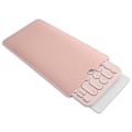 Miniatyrbild 1 av 3: (Rosa) PU-läderfodral för Logitech K380 Bluetooth trådlöst tangentbord, reseväska, elektronikarrangör