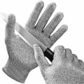 Miniatyrbild 1 av 5: Skärbeständiga handskar, 1 par, säkerhetshandskar för handskydd i köket, ostronöppning, fiskfilébearbetning, mandolinskivning, köttskärning