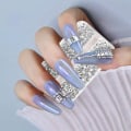 Miniatyrbillede 2 af 5: 2 æsker med rhinestones til neglekunst, over 3300 rhinestones til neglekunst, 6 størrelser af klare rhinestones til negledekoration, smykker, makeup, håndværk.