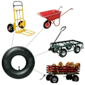 Miniatyrbild 2 av 5: 2 st 4.10/3.50-4 tums slangdäck för handtruck, vagn, kärra, trädgårdsvagn, gräsklippare, ersättningsslang 4.10-4
