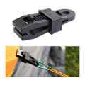 Miniatyrbillede 2 af 5: Sæt med 12 robuste presenningsklemmer, clips til udendørs telt for at fastholde presenningen, bilsolskærm, swimmingpool, sort
