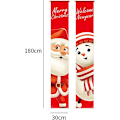 Pikkukuva 4 / 5: Jouluverannan koristeet Ulko-oven banneri Xmas Decor Set Etuoven Hyvää joulua -kyltti Kaupunkimaalaistalon seinälle Ripustus ulkona