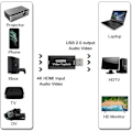 Pikkukuva 3 / 5: Ääni- ja videokaappauskortti, 1080p HDMI-USB-sovitin, kannettava Plug  Play -kaappauskortti suoratoistoon, videotallennukseen tai suoraan lähetykseen