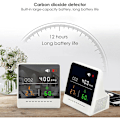 Miniatyrbillede 4 af 4: Bærbar CO2-sensor til skrivebordet, professionel luftkvalitetsmonitor CO2-detektor med lang batterilevetid, kuldioxiddetektor, temperatur relativ fugtighed