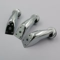 Miniatyrbilde 2 av 3: Sett med 4 møbelben i metall - Høyde: 100mm Kromjernben for sofaer, stoler, krakker, skap, enheter