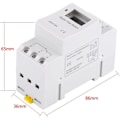 Miniatyrbilde 2 av 5: LCD Elektronisk Relétimer, 15A DC AHC Ukentlig Programmerbar Elektronisk Relébryter Digital Timer med 16 På/Av Innstillinger for Overflatemontert Reléapplikasjon