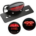 Miniatyrbillede 5 af 5: Motorcykel LED Rød Baglygte Bremse Stop Nummerpladelygte Universal Modificeret Retro