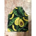 Miniatyrbillede 2 af 5: Avocado forklæde, Avocado og blad flettet mønster forklæde, justerbar krave forklæde til mænd og kvinder, egnet til køkken madlavning servitrice kok apro