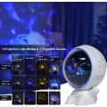 Miniatyrbillede 4 af 5: Astronaut lysprojektor, 360° justerbar astronaut stjernehimmel nattelys projektor, USB opladning justerbar astronaut projektorlys
