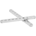 Pikkukuva 4 / 5: Pari litteitä alumiiniprofiileja 10 reiällä robottitarvikkeeksi 4x8x80mm 3102-0010-0080