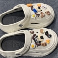 Miniatyrbillede 3 af 5: 14 stk. 3D-træsko-sandaler pynt (tegneseriehvalp), skocharms, søde sko-pynt til træsko-sandaler armbånd DIY