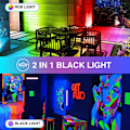 Miniatyrbilde 4 av 5: Svart UV-lys 48 W 72 RGB LED for scenebelysning, scenebelysning for galleri, kirke, bryllup, bursdagsfest
