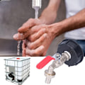 Miniatyrbillede 2 af 4: 1 Messingsæt Lavet 1/2 \"Vandhane adapter IBC vandopbevaringsboks Hane til Have Regnvand