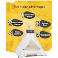 Pikkukuva 3 / 5: Koiran TIPI TIPI TIPI PAPS pehmustetyynyllä, suloinen lemmikkitalo, koiran leikkiteltta, 50 × 50 × 60 cm