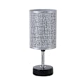 Miniatyrbilde 1 av 3: Nattbordslampe, soveromslampe med LED-pære, stuelampe, liten lampe (grå)