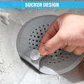 Miniatyrbillede 3 af 5: 4 stk. silikonestop til afløb, 14 cm køkkenvaskfilter med sugekop, badekarstopfilter, brusebadshårfilter Univ
