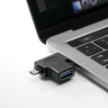 Pikkukuva 2 / 5: 2 kpl OTG-muunnin 2-in-1 USB 3.0 - Micro USB ja USB C -uros - USB 3.0 -naaras - Micro USB -uros